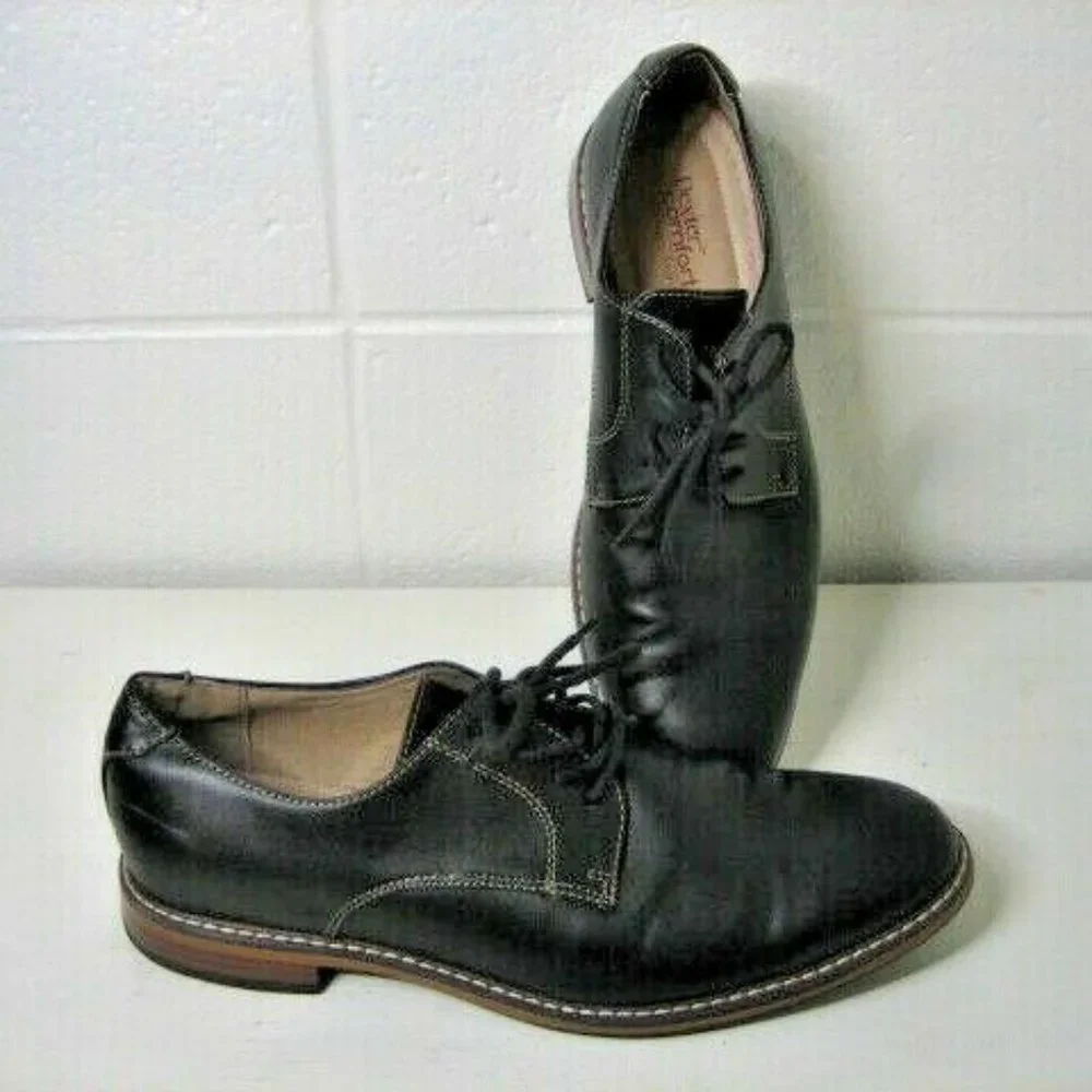 dexter comfort oxford dress black size 8